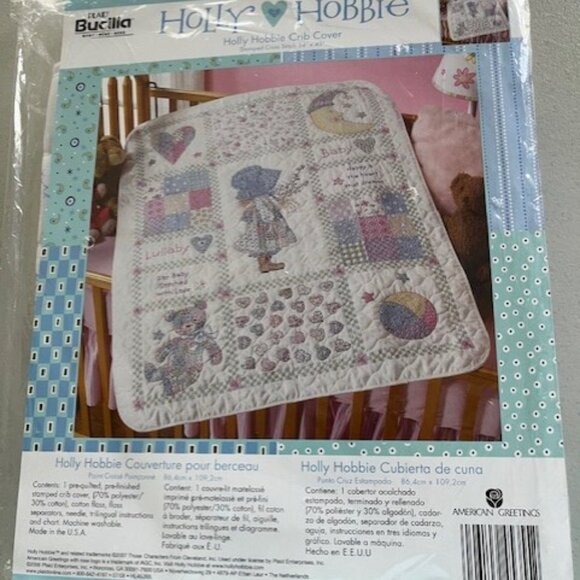 Holly Hobbie Crib Quilt Kit - Picture 1 of 4